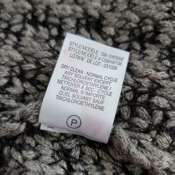 Helmut Lang Gray Alpaca Silk Linen Open Knit V-neck Longline Pullover Sweater MD - Picture 7 of 7